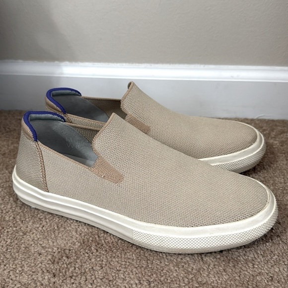 Rothy’s The City Slip On Unisex Knit Sneakers Tan Cream W8/M6.5 - Picture 7 of 15